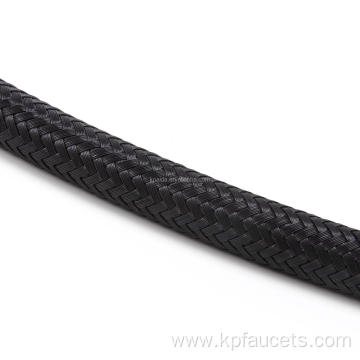 Black Nylon Braided Flexible Kitchen Faucet Hose